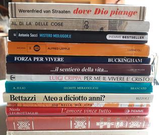 13 LIBRI ARGOMENTO RELIGIONE E SPIRITUALITA'
