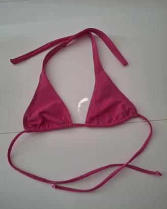 Top bikini Golden Lady a triangolo fucsia nuovo