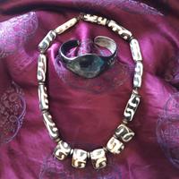 Collana e bracciale etnico boho hippy 