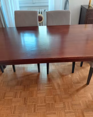 TAVOLO IN LEGNO MASSICCIO + SEDIE