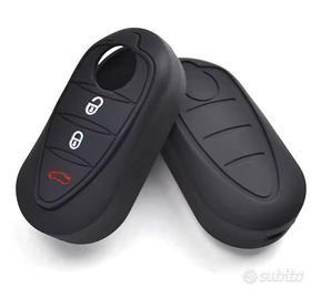 🍀 Guscio Cover Chiave Silicone Alfa Romeo Nero

