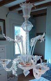 lampadario in vetro stile veneziano 