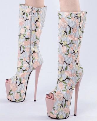 Stivali Donna Tacco 19cm Platform 37 High Heels