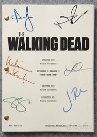 The Walking Dead sceneggiatura autografata ristamp