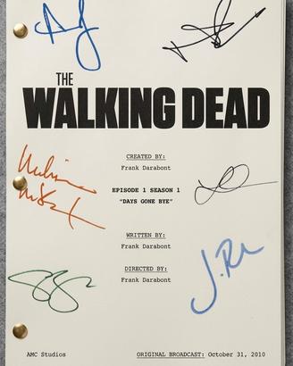 The Walking Dead sceneggiatura autografata ristamp