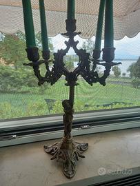 candelabri in bronzo