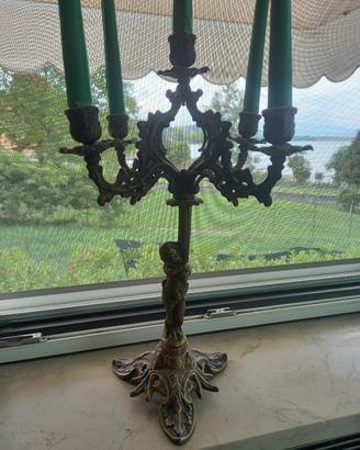 candelabri in bronzo