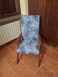 sedia sdraio in legno