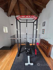 Palestra rack multifunzione da casa - completa