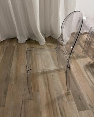 Sedie trasparenti in policarbonato Design