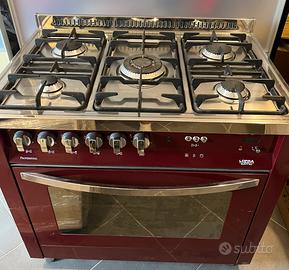 Cucina a gas Lofra Professional 5 fuochi con forno
