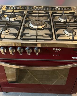 Cucina a gas Lofra Professional 5 fuochi con forno