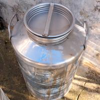 contenitore in acciaio inox x olio 50litri