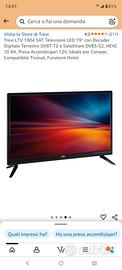 TV led Trevi 19'( presa 12 v)