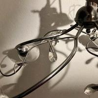 Lampadario moderno in acciaio