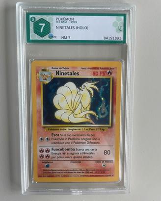 Carta Pokemon Ninetales set base italiano 7 graad
