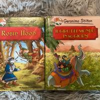 2 libri di Geronimo Stlton Robin Hood e Giro Mondo