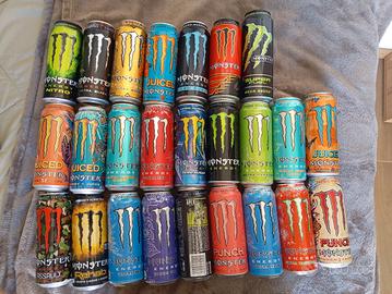 collezione lattine Monster Energy drink 
