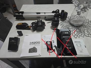Nikon d5200 + Accessori