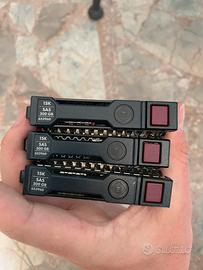 3x hp caddy SAS 15k 300GB