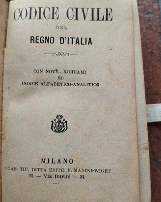 Codice Civile del Regno d'Italia