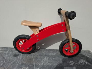 triciclo legno con ruote 