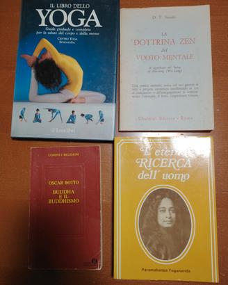 Lotto 4 Libri Spiritualità: Yoga, Zen, Buddha... 