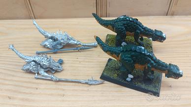 Lizardmen Metal OOP vintage Saurus Cold One Riders