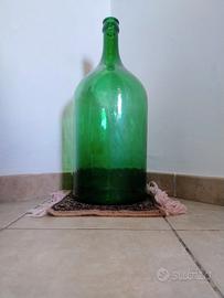 Damigiana in vetro verde 