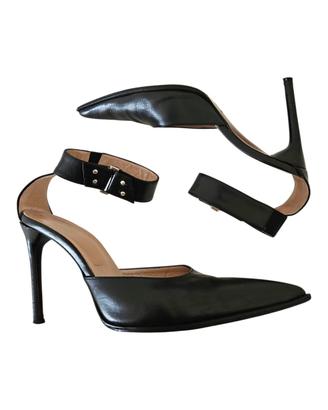 Scarpe décolleté ankle strap nere vintage tg. 38