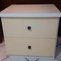 Comodini per camera da letto con due cassetti 