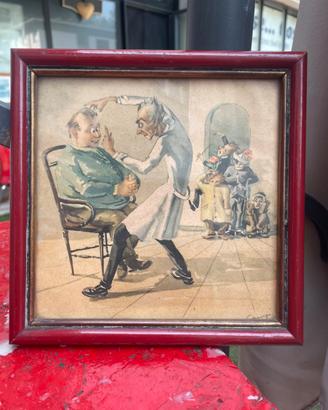 Trittico stampe vintage mediche Serafino Campi ( a