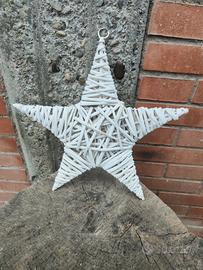 Stella decorativa in vimini 