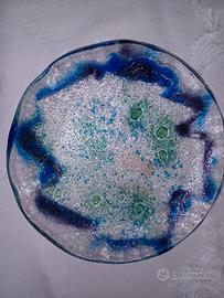 Piatto in Vetrofusione artistica