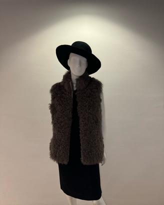 Gilet in pelliccia di agnello mongolia