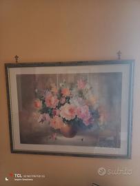quadro  con vetro e cornice 
