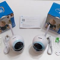 2 Telecamere di sorveglianza wifi 2,4g. + App