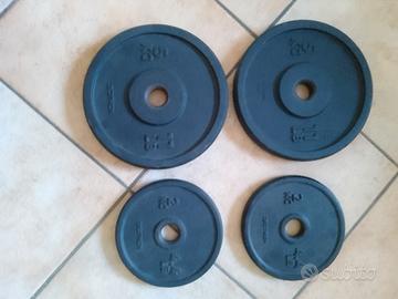 secondo pacchetto di 2 dischi da 5 kg e 2  da 2 kg