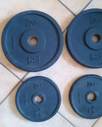 secondo pacchetto di 2 dischi da 5 kg e 2  da 2 kg