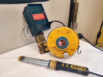 Avvolgicavo Zeca + trasformatore + lampada led