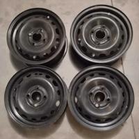 4 cerchi in ferro 13" 4 fori