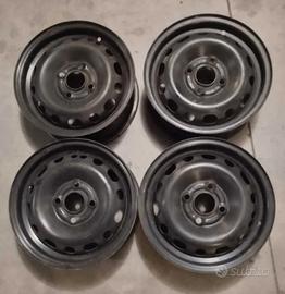 4 cerchi in ferro 13" 4 fori