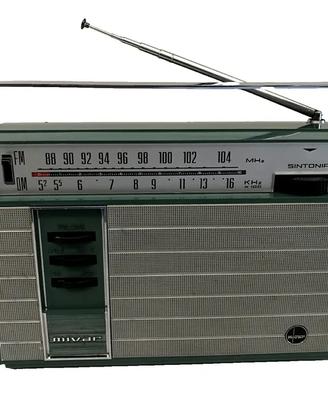 Radio portatile vintage MIVAR mod.TRAFEM AM/FM '63