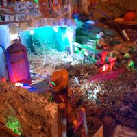 Presepe artigianale con cascine brianzole