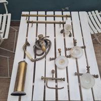 set bagno in ottone