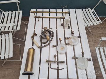 set bagno in ottone