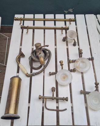 set bagno in ottone