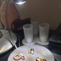 Lampada rotante espositore gioielli orologi