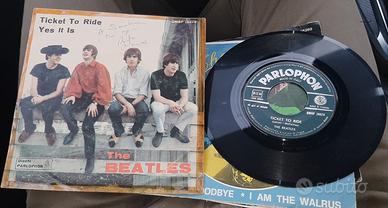 The Beatles Ticket to ride LP Dark Green Parlophon