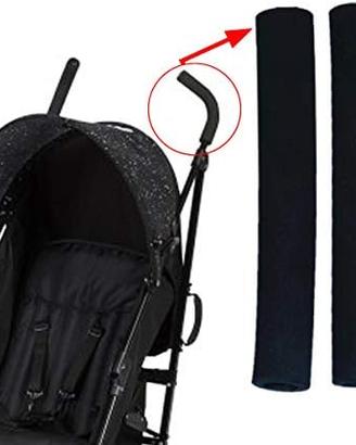 Coprimaniglie Universali Nere per Passeggino 2Pz